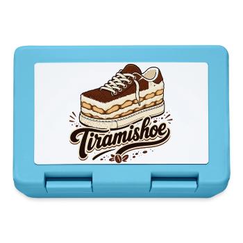 Tiramishoe, Lustiges Coffee & Tiramisu Design - Brotdose - Saphirblau - Vorne