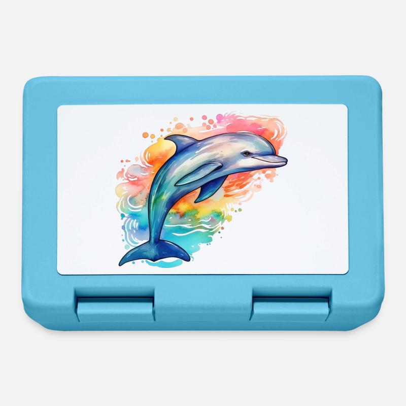 Dolphin - Lunchbox - sapphire blue