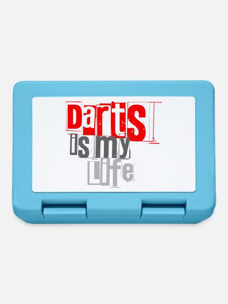 Dart,Darts is my Life 1 - Lunchbox - sapphire blue