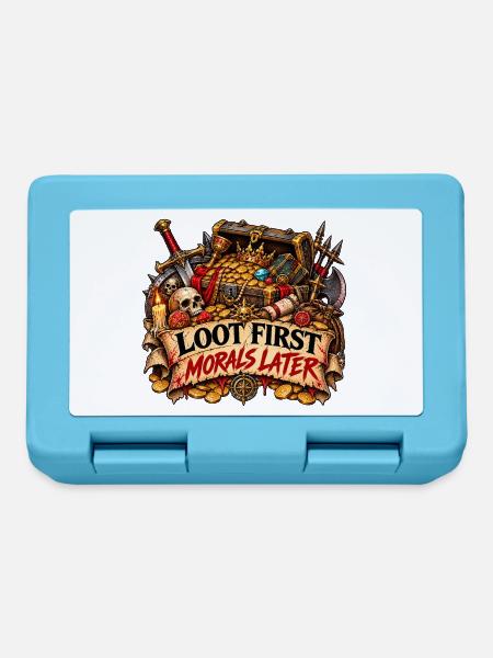 Loot zuerst, Moral danach - Brotdose - Saphirblau