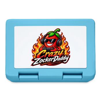 CrazyZockerDaddy - Brotdose - Saphirblau - Vorne
