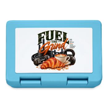 Fuel the Grind – Funktionelle Fitness & Kaffee - Brotdose - Saphirblau - Vorne
