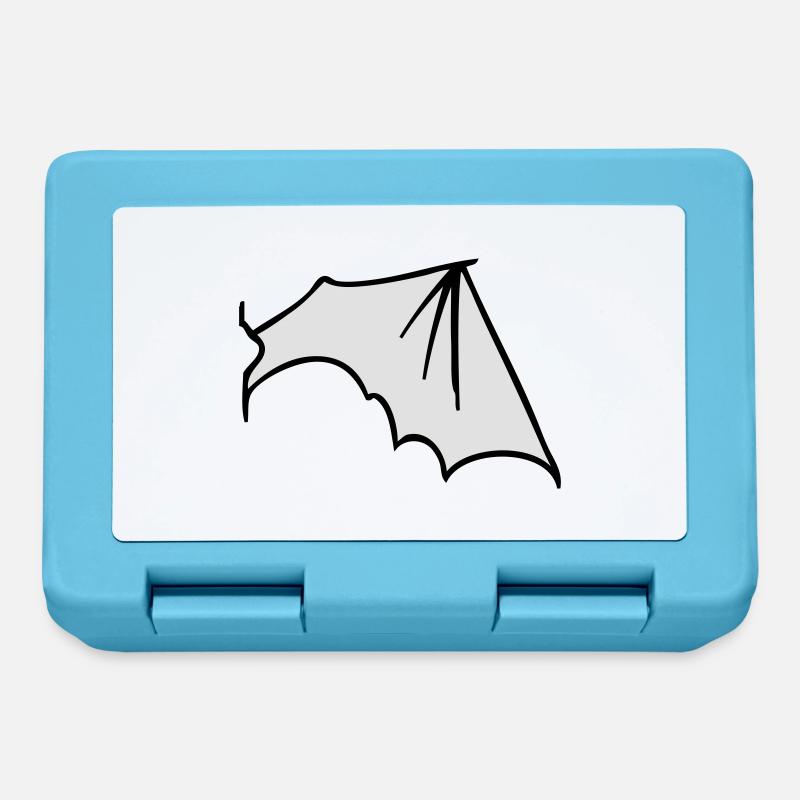 batwing_right - Brotdose - Saphirblau