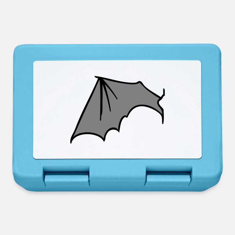 batwing_left_grey - Brotdose - Saphirblau