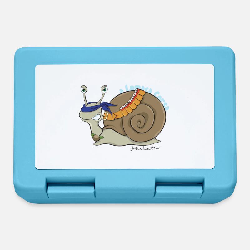 Escargot Corse - Boîte à goûter - bleu saphir