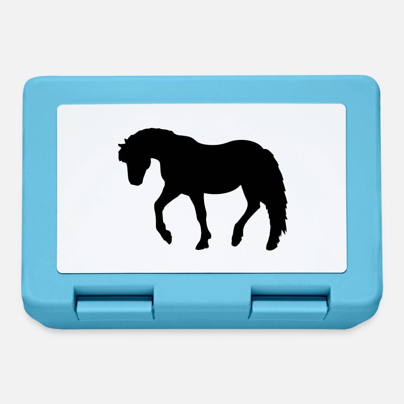 Poney - Boîte à goûter - bleu saphir