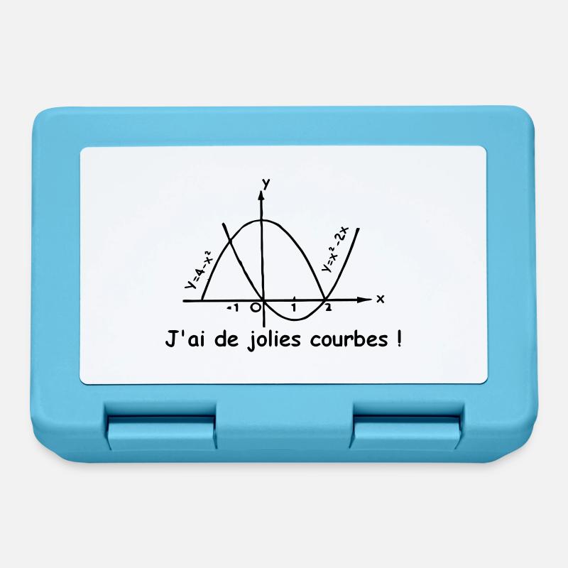jolies_courbes - Boîte à goûter - bleu saphir