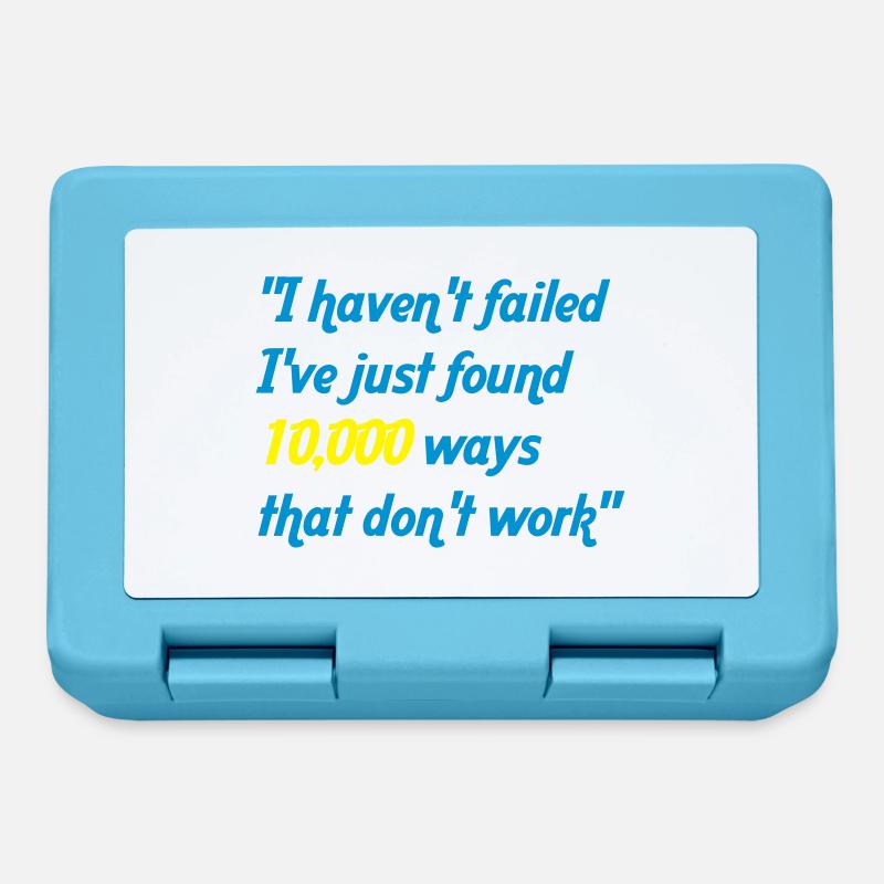 haven't failed - Brotdose - Saphirblau