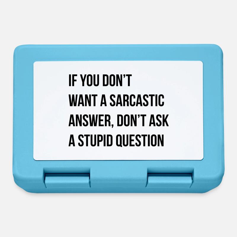 sarcastic comment - Brotdose - Saphirblau