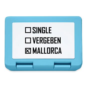 Singel Vergeben Mallorca Spruch - Brotdose - Saphirblau - Vorne