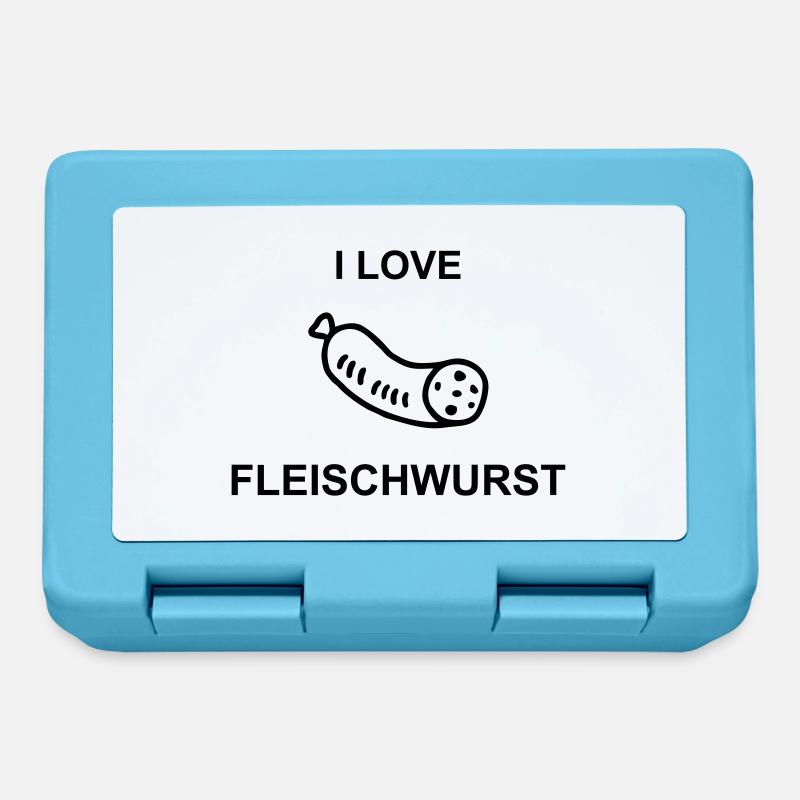 I Love Fleischwurst - Brotdose - Saphirblau