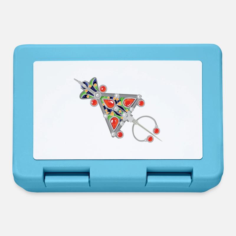 Bijoux kabyle - Boîte à goûter - bleu saphir