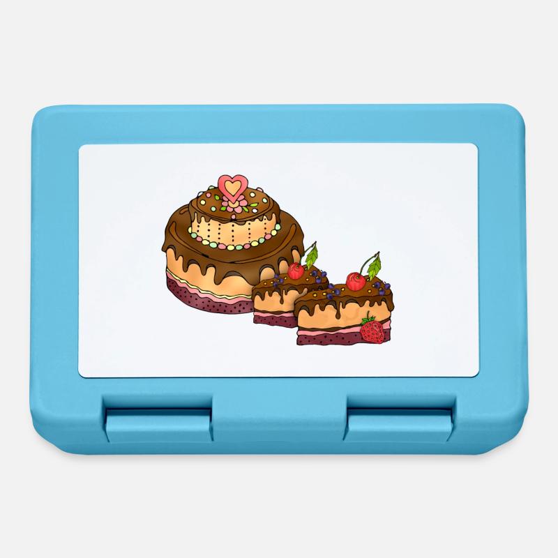 Gâteau - Boîte à goûter - bleu saphir