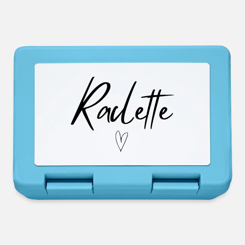 Raclette idée cadeau - Boîte à goûter - bleu saphir