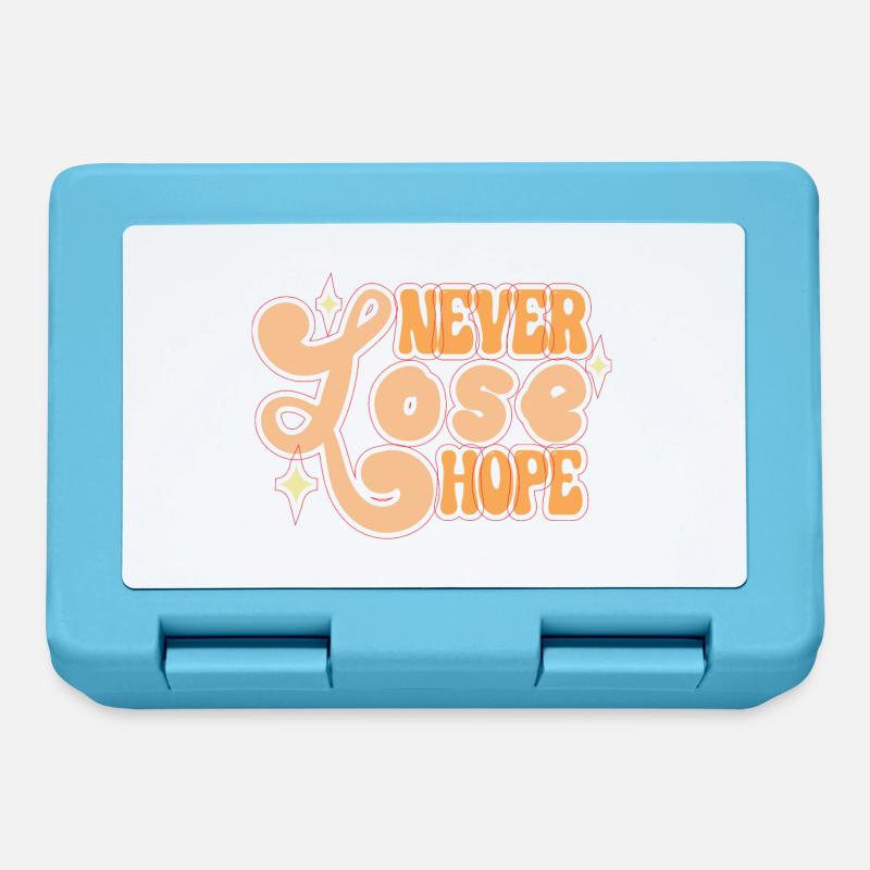 2023 BEST QUOTES Never lose hope - Boîte à goûter - bleu saphir
