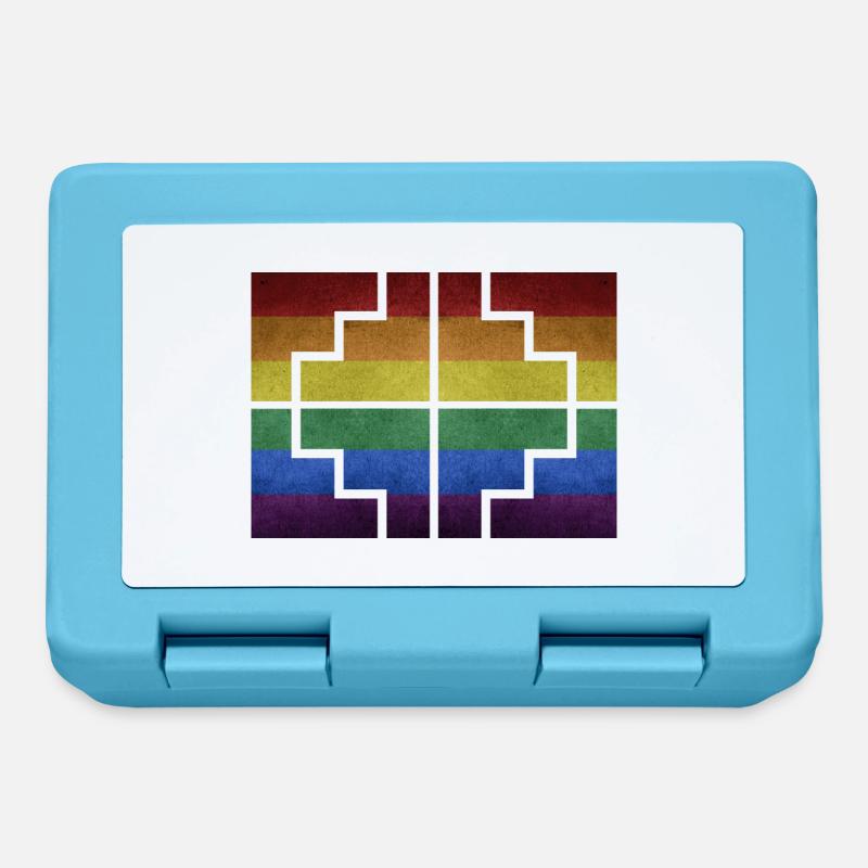 Geometrics - Lunchbox - sapphire blue