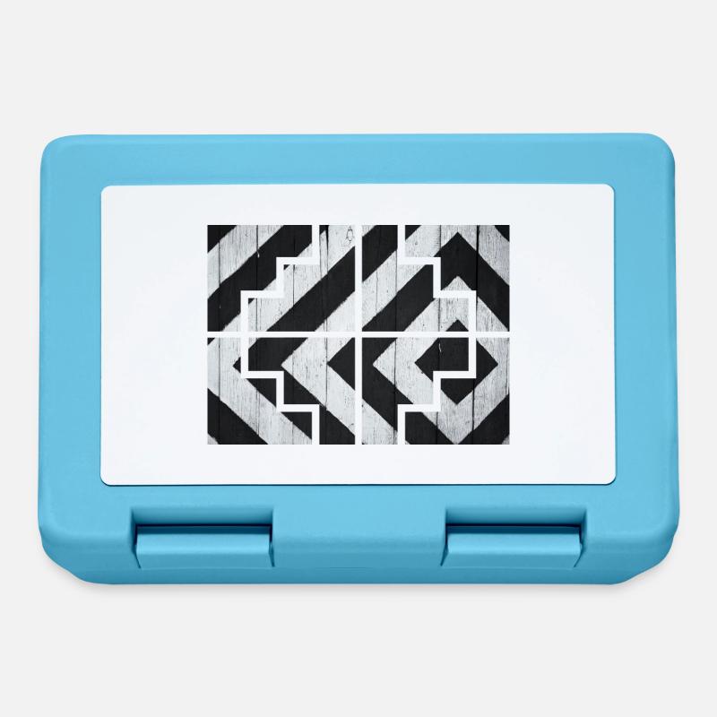 Geometric - Lunchbox - sapphire blue
