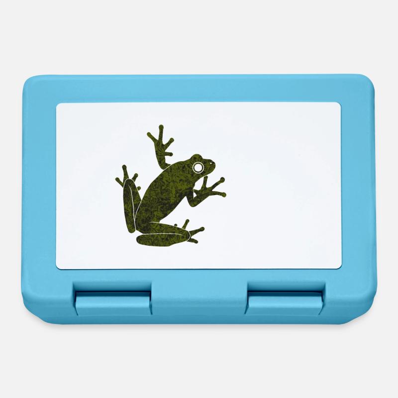 Frosch - Brotdose - Saphirblau