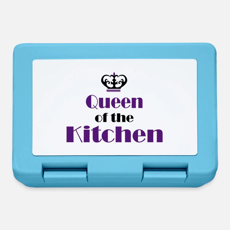Women's Cooking Apron - Lunchbox - sapphire blue