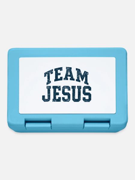 Team Jesus - Blau - Brotdose - Saphirblau
