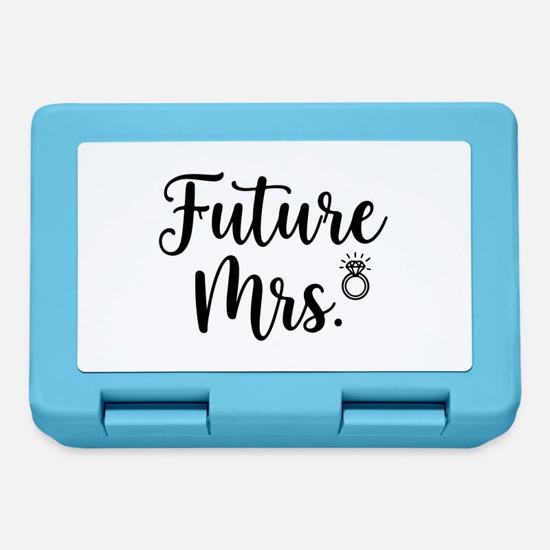 Future Mrs. Ring Bridal Design - Lunchbox - sapphire blue
