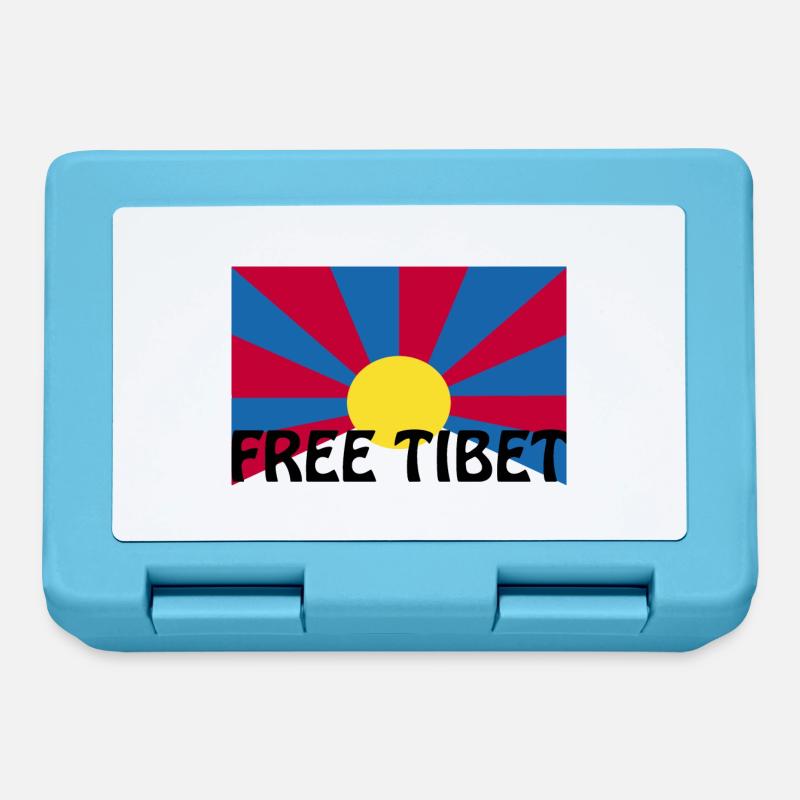 tibet libre - Boîte à goûter - bleu saphir