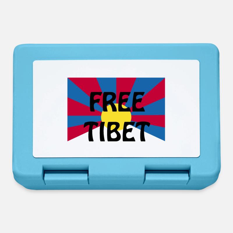 tibet libre - Boîte à goûter - bleu saphir