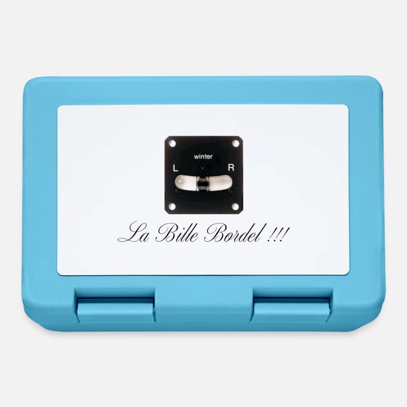 The messy ball DOWN - Lunchbox - sapphire blue