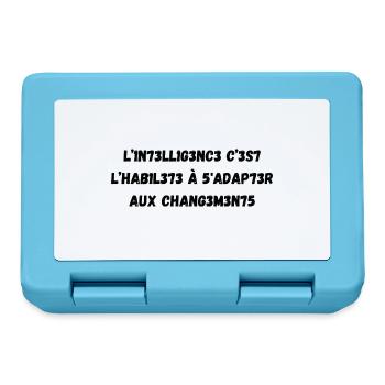 intelligence - Boîte à goûter - bleu saphir - Devant