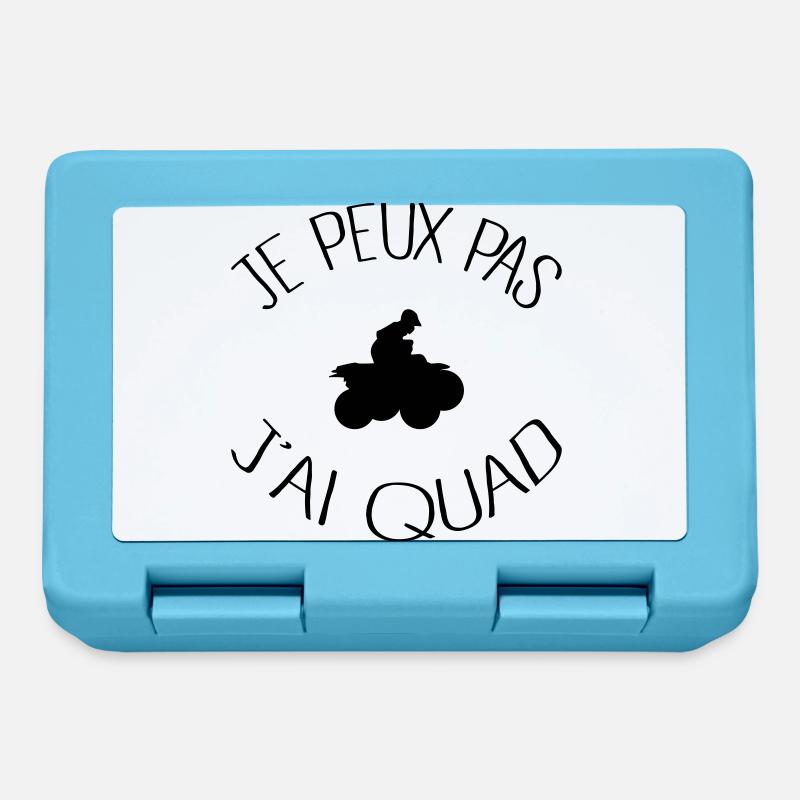 Je peux pas j'ai Quad - Boîte à goûter - bleu saphir