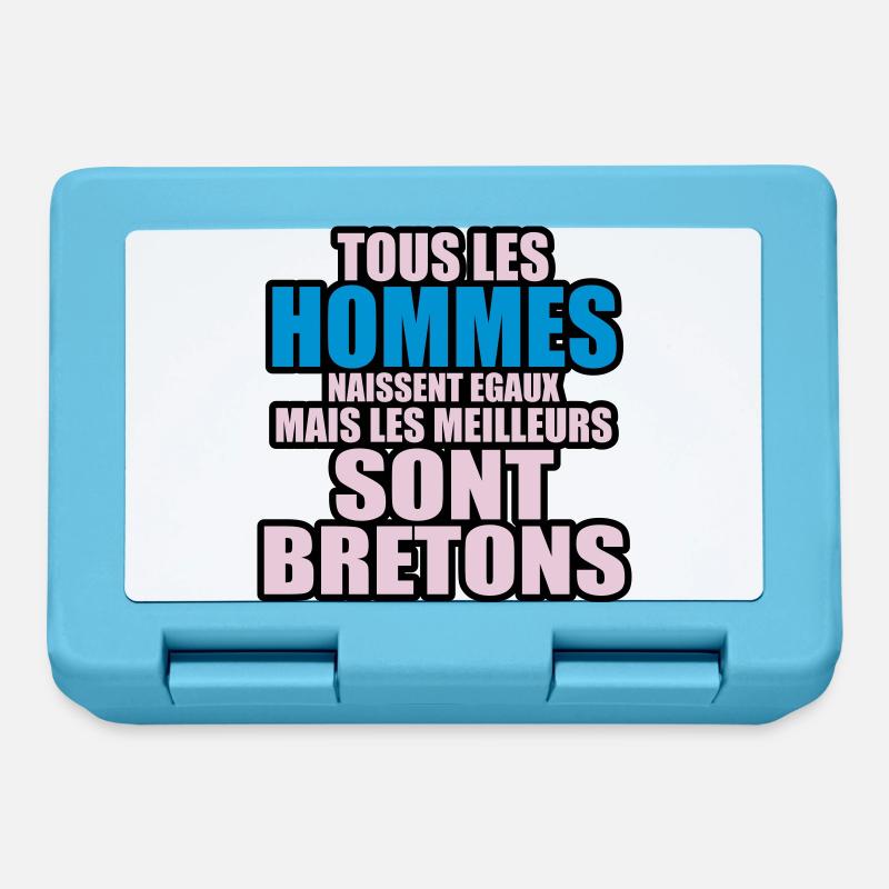 les meilleurs sont bretons - Boîte à goûter - bleu saphir