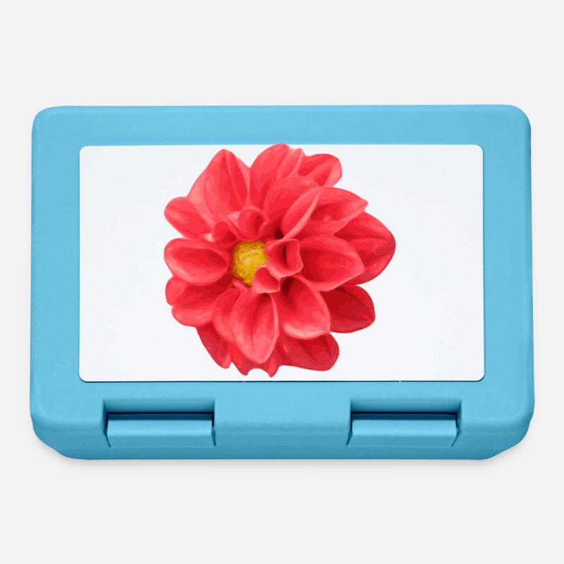 flower - Lunchbox - sapphire blue