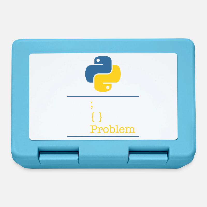 Python no problem - Brotdose - Saphirblau