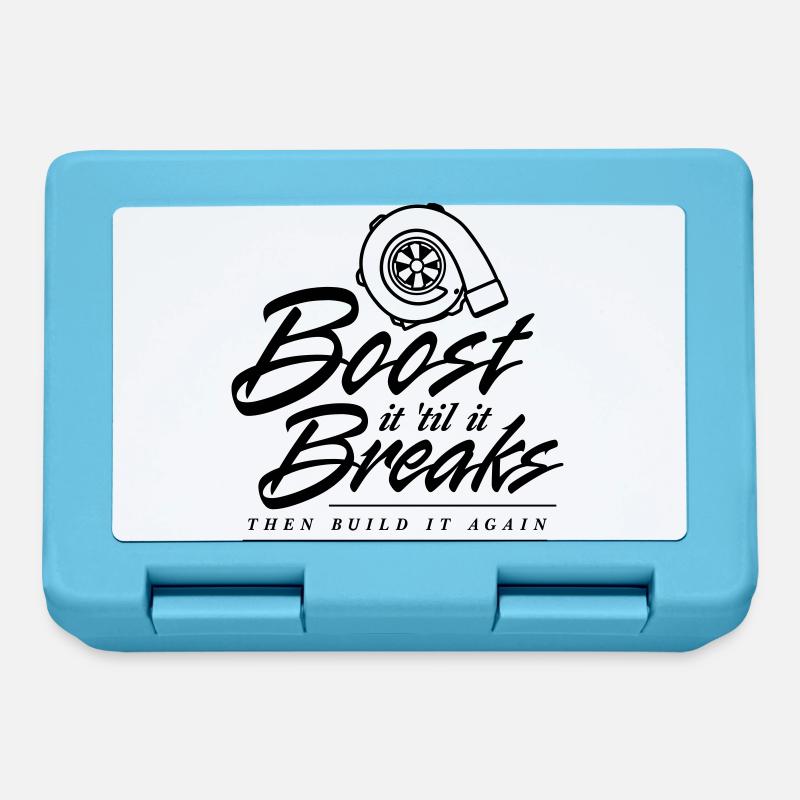 Boost es bis es bricht - Brotdose - Saphirblau