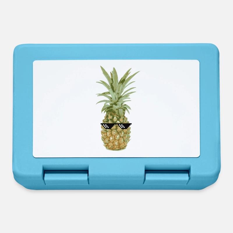 Th.. Life Ananas Geschenk Idee - Brotdose - Saphirblau