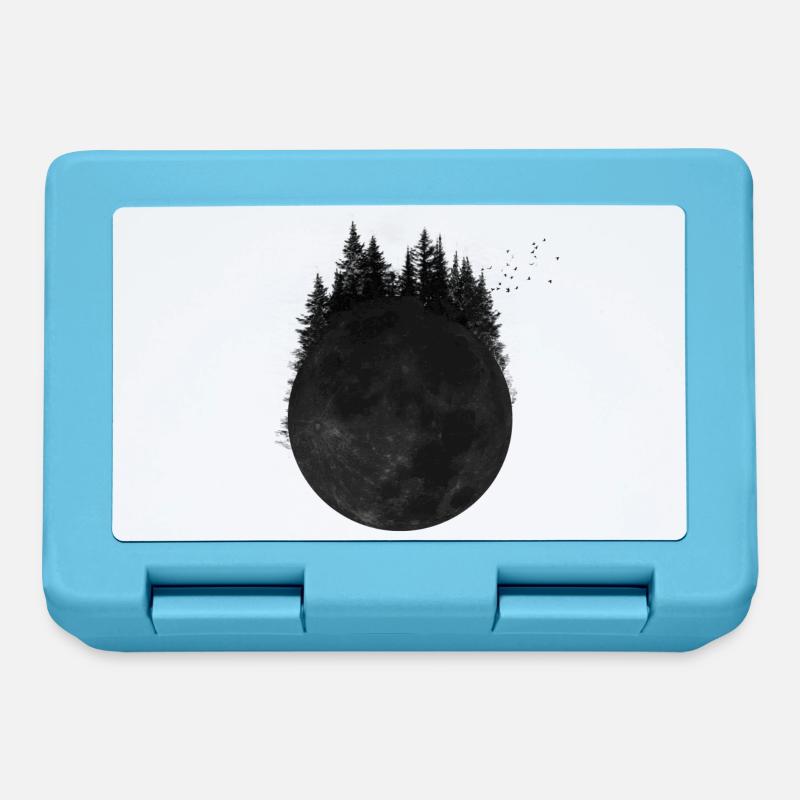 Forêt lune - Boîte à goûter - bleu saphir