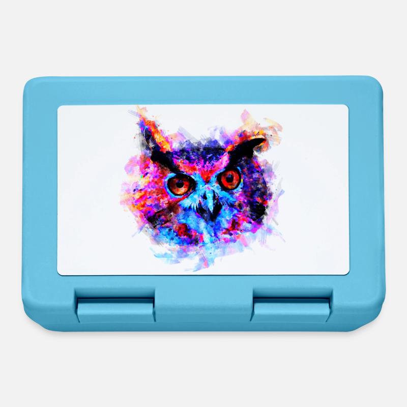 gxp hibou violet bleu parfait - Boîte à goûter - bleu saphir