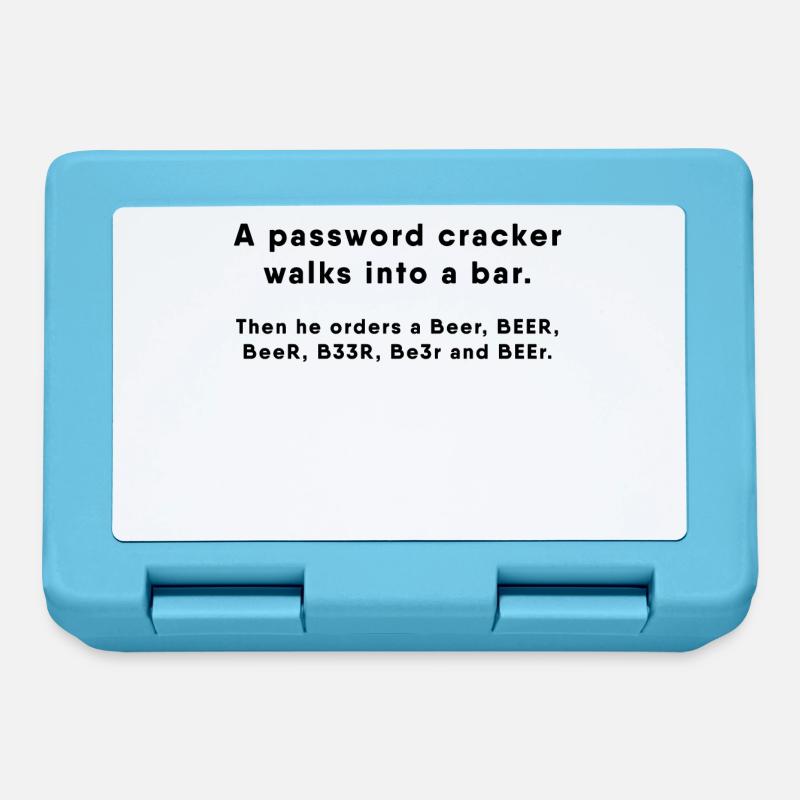 Hacker - Passwort Cracker - Brotdose - Saphirblau