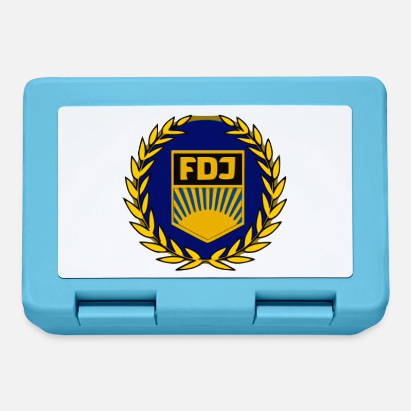 Emblème FDJ - Boîte à goûter - bleu saphir