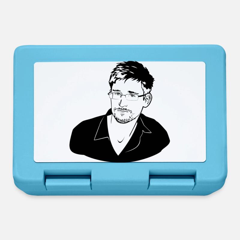 Edward Snowden - Boîte à goûter - bleu saphir
