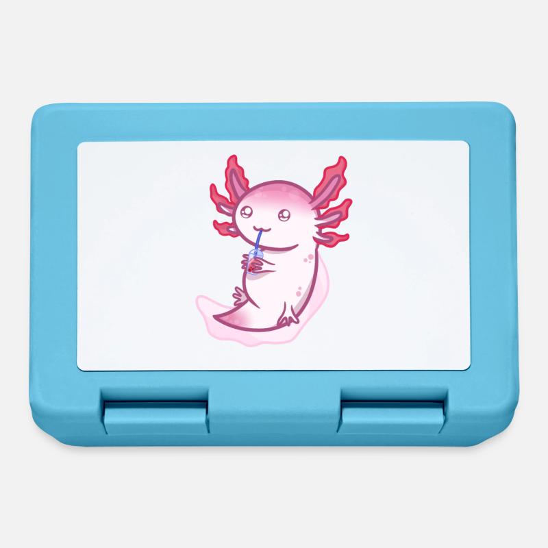 Axolotl x Bubbletea - Lunchbox - sapphire blue