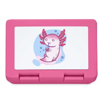 Axolotl x Bubbletea - Brotdose - Pink - Vorne