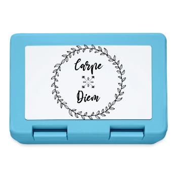 Carpe Diem, living day by day, hippie, zen - Lunchbox - sapphire blue - Front