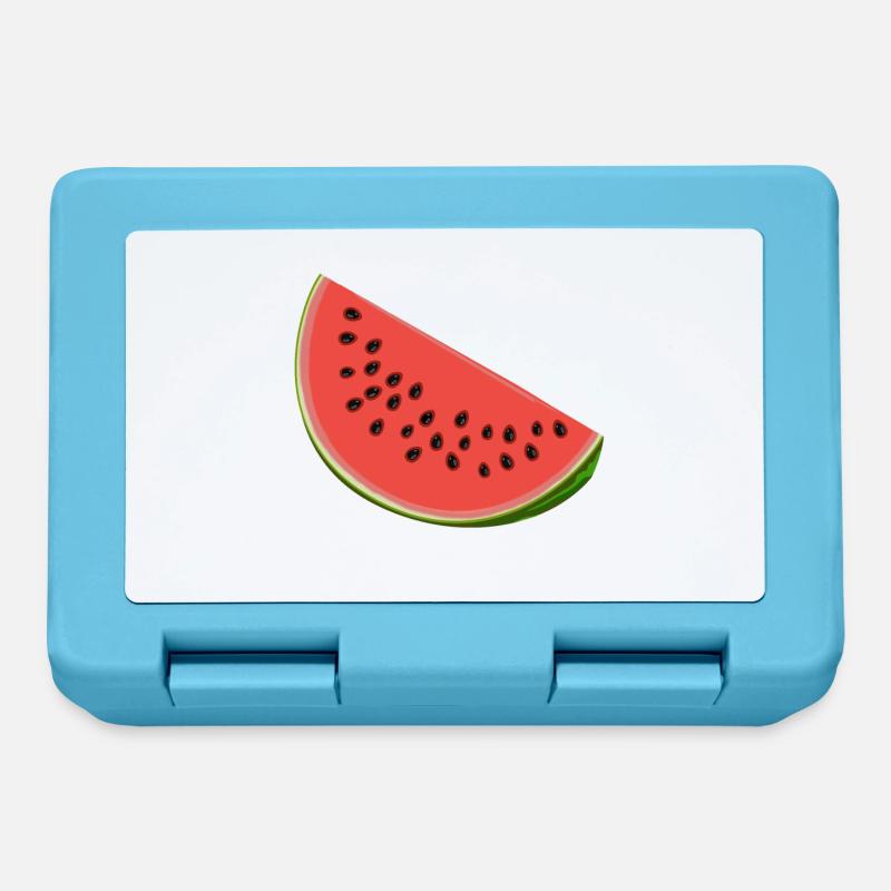 Wassermelone mit Samen - Brotdose - Saphirblau