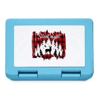 Silent Night Christmas Gift - Lunchbox - sapphire blue - Front