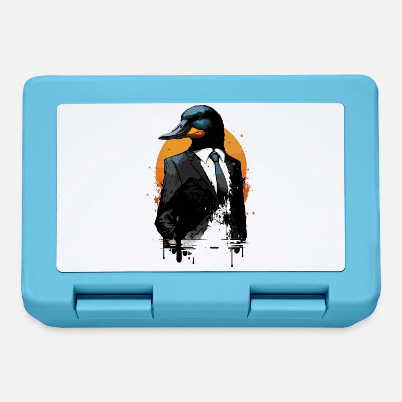 Canard - Boîte à goûter - bleu saphir