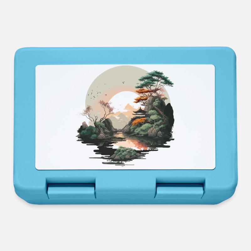 Sunrise Artwork - Lunchbox - sapphire blue