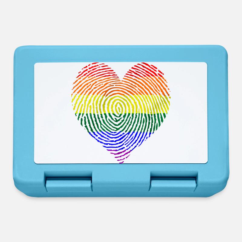 Diverse heart - Lunchbox - sapphire blue