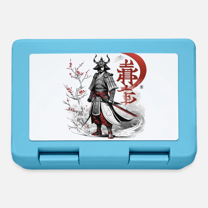 Japanese Samurai - Lunchbox - sapphire blue