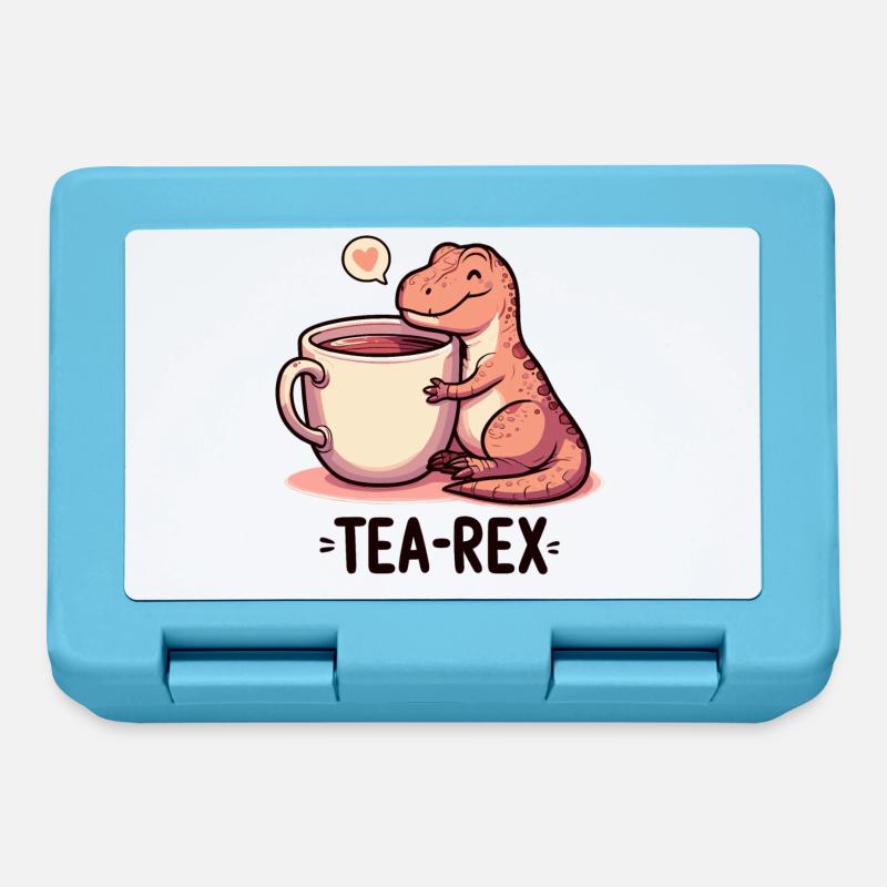 Tee Rex Tee-Rex Teetrinker Geschenk - Brotdose - Saphirblau